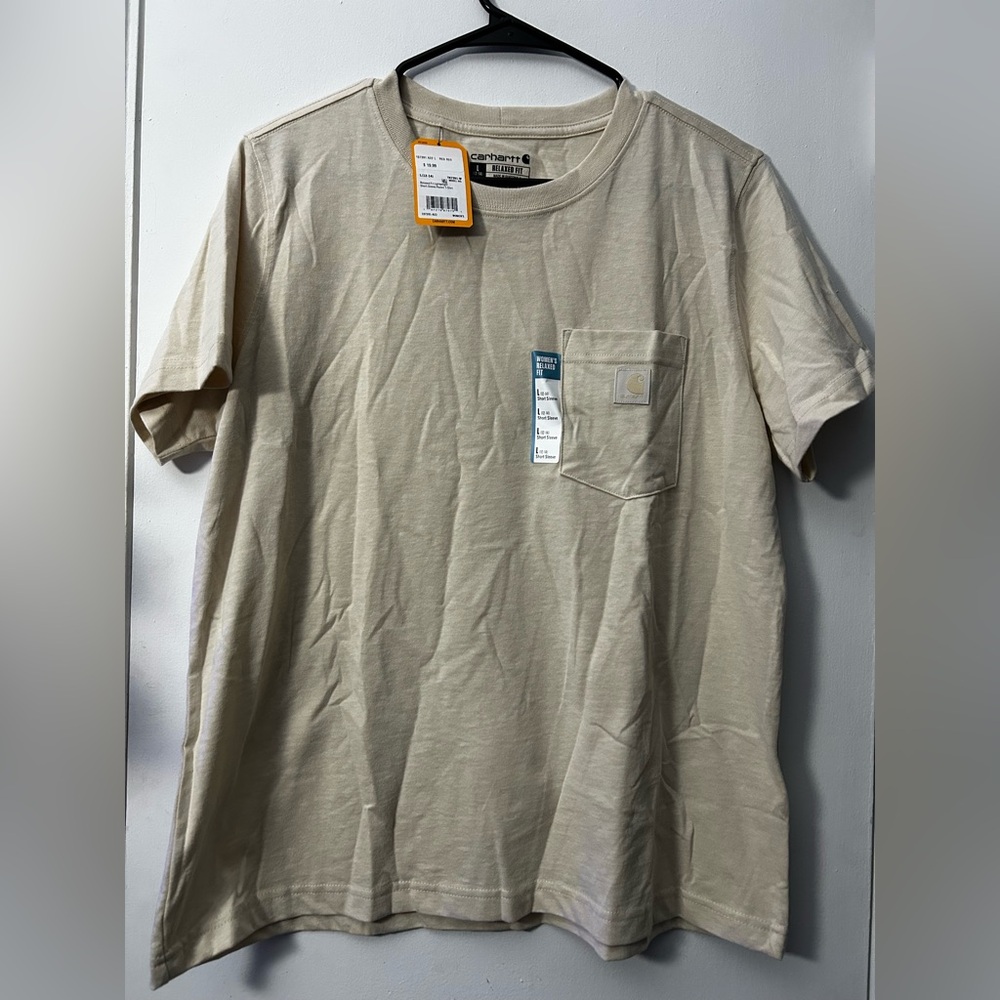 Carhartt Women's Tan Pocket T-Shirt